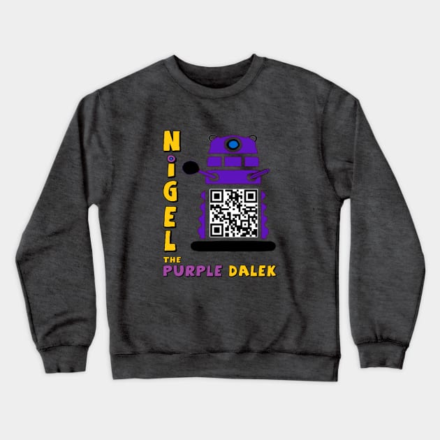 Nigel the Purple Dalek Crewneck Sweatshirt by cheese_merchant